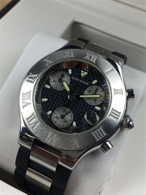 cartier 21 chronograph replica|cartier chronoscaph 21 price.